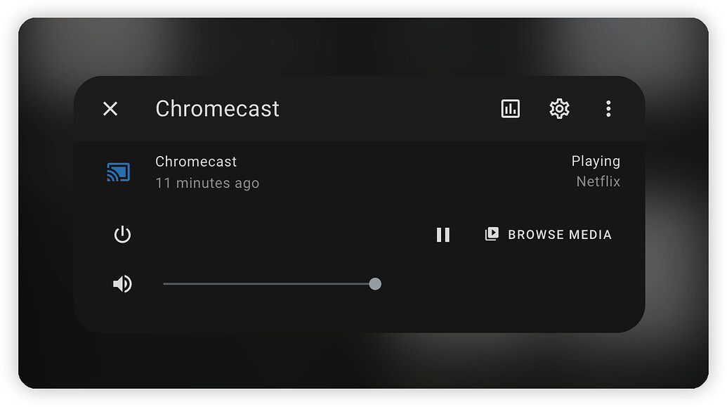 Chromecast does not display thumbnails Frontend Home Assistant