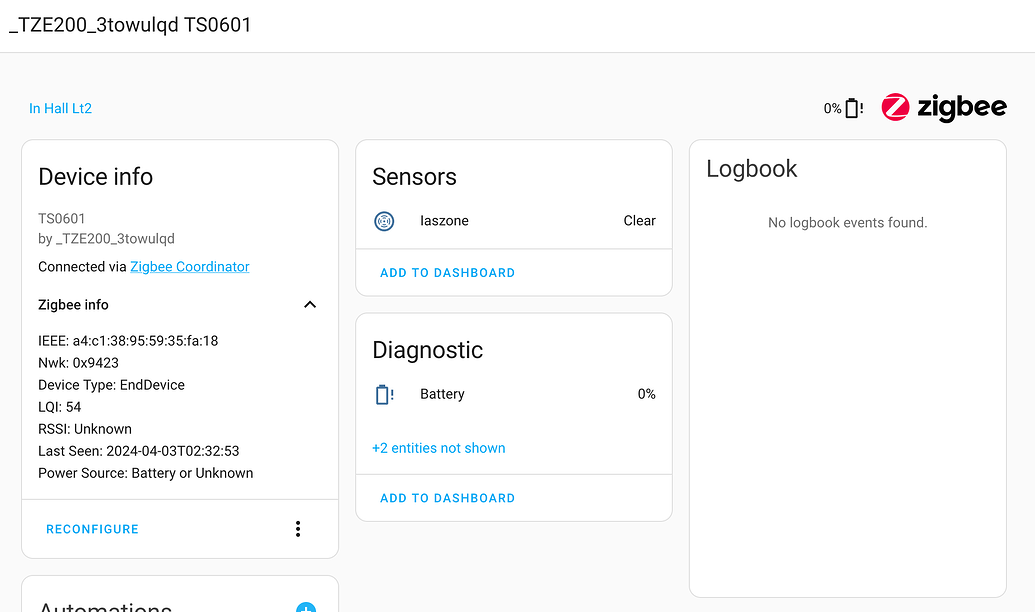 Connecting New Devices to ZHA with CC2652P - Zigbee - Home Assistant ...