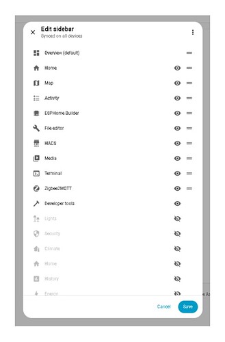 edit sidebar after reboot