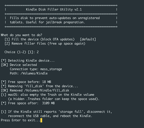 Removing the blocking files