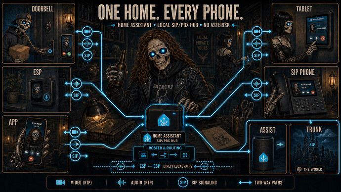 Home Assistant as a local SIP and PBX hub
