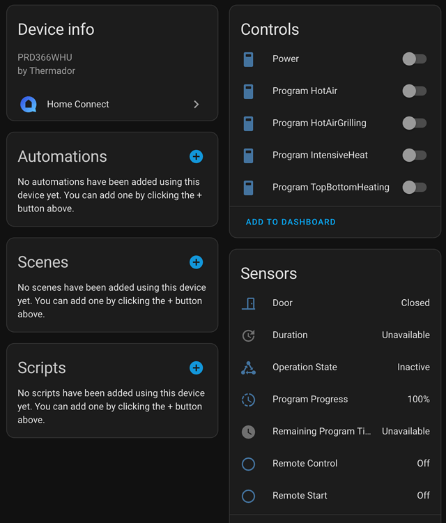 Need help with home connect integration Development Home Assistant