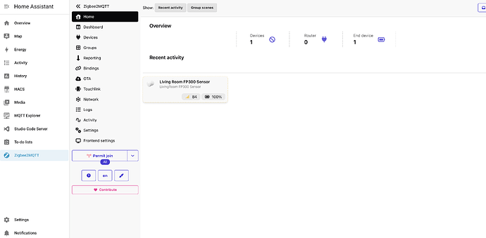 MQTT screen shot with FP300 added