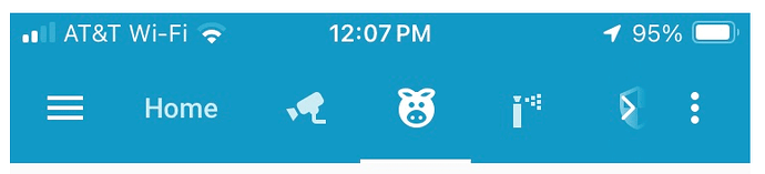 Old Blue Background white icons