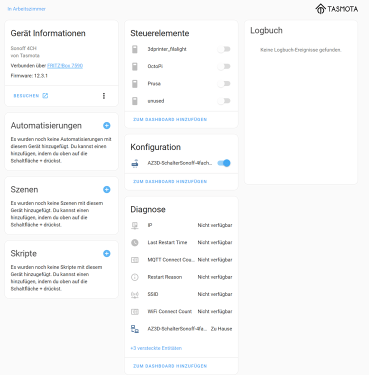Solved: Tasmota Sonoff 4CH integration not working - Configuration ...