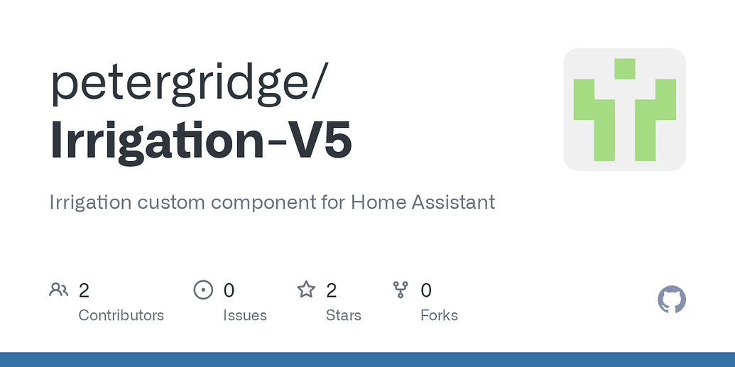 Irrigation Custom Component with Custom Card Custom Integrations