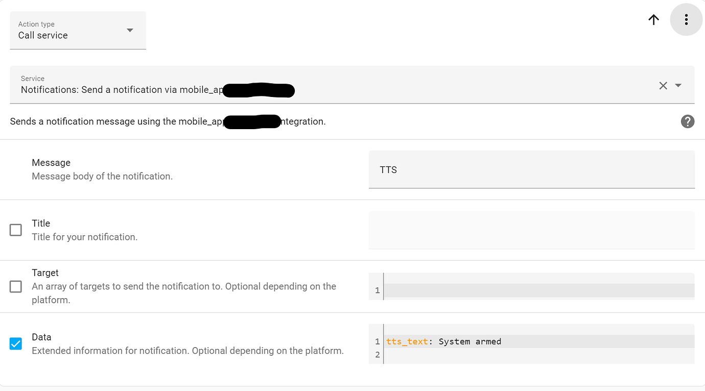 Android Mobile app Notify TTS Stopped Working Configuration Home 