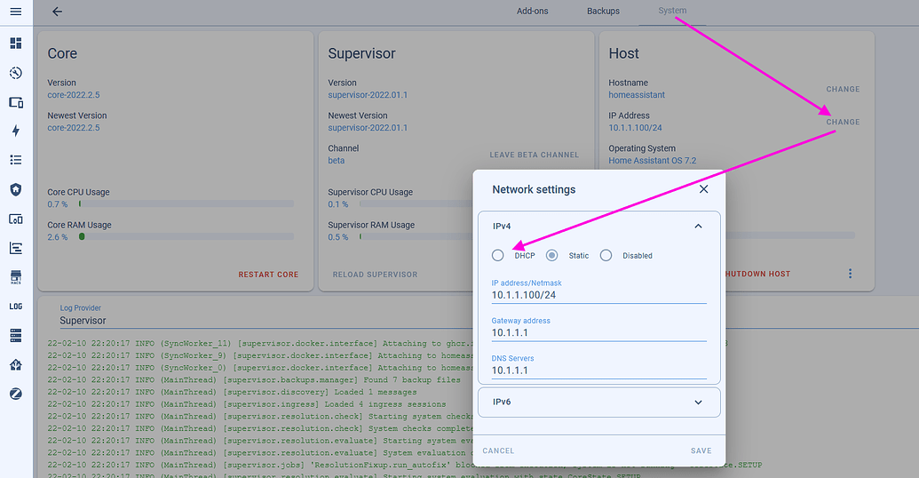 Home assistant not working at different location Configuration Home