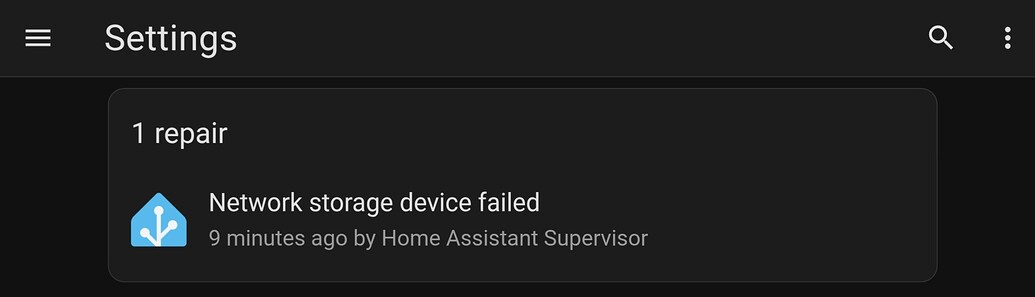 Network storage device failed on HASS OS - Home Assistant OS - Home ...