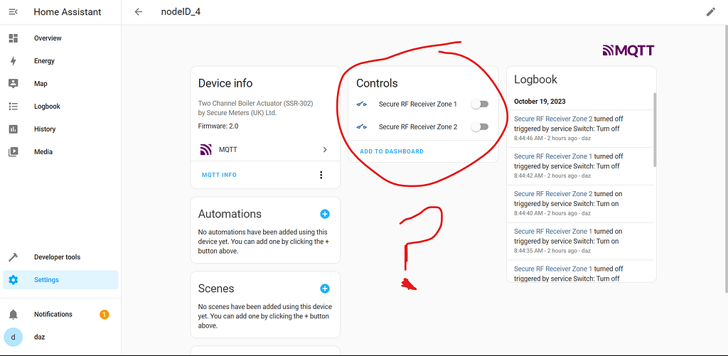 Help activating thermostat mode in Secure SSR302 zwave switch - Z