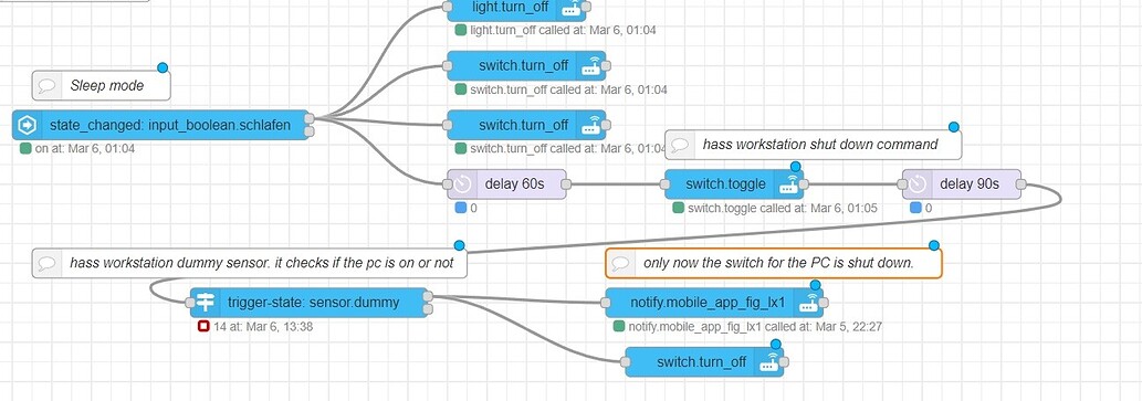 State and trigger node acting on their own - Node-RED - Home Assistant ...
