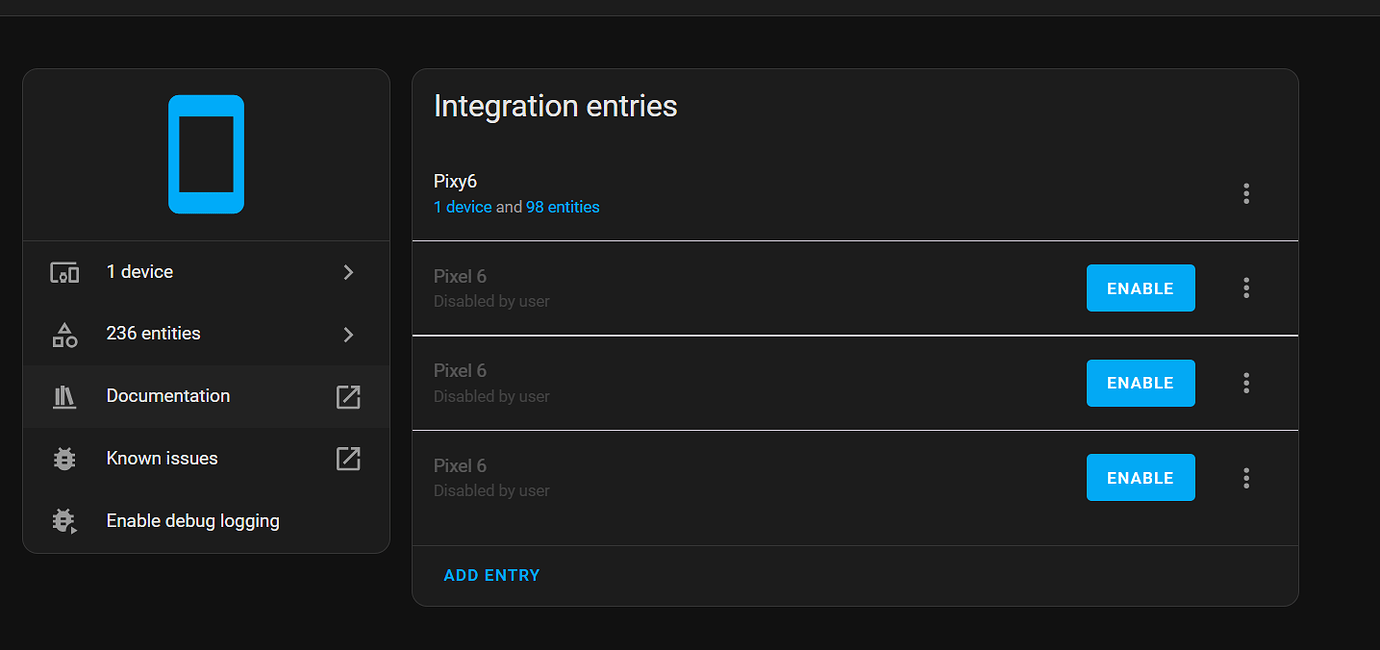 How to delete disabled Integration entries in Mobile App? - Home ...