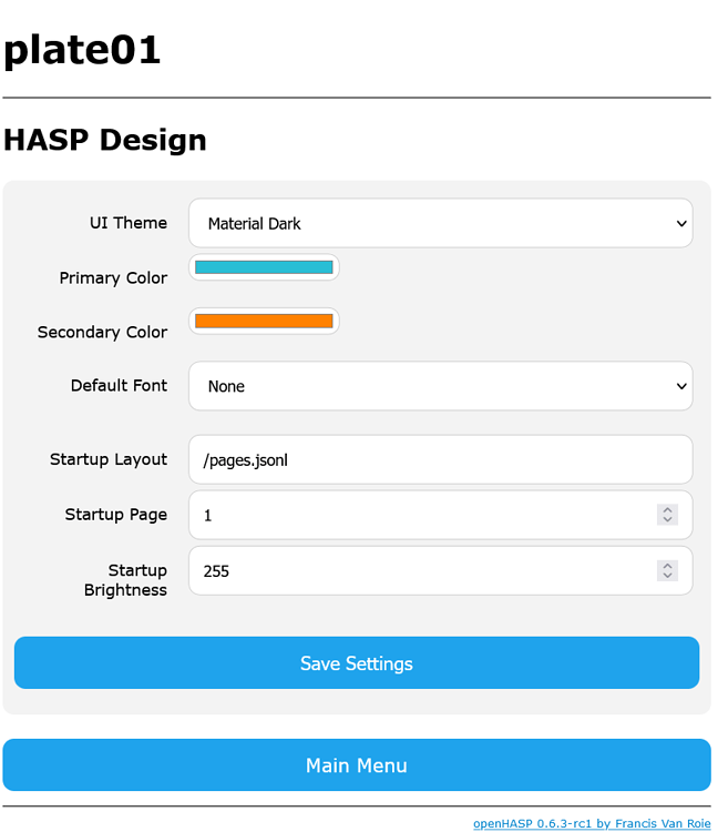 Openhasp openHASP: An MQTT driven Touchscreen / Scene controller - Page 14 ...