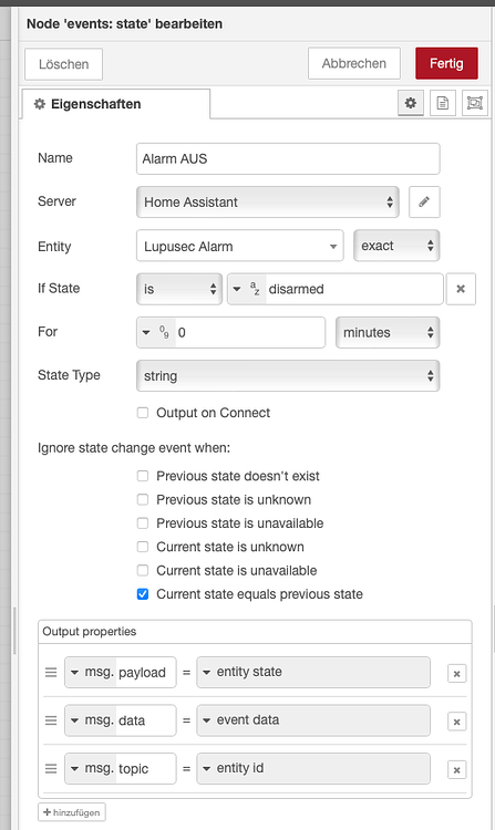 Start with NodeRed (Alarm System Status Notification - Telegram) - Node ...