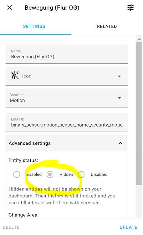 [SOLVED] How to unhide hidden entities? - Configuration - Home ...