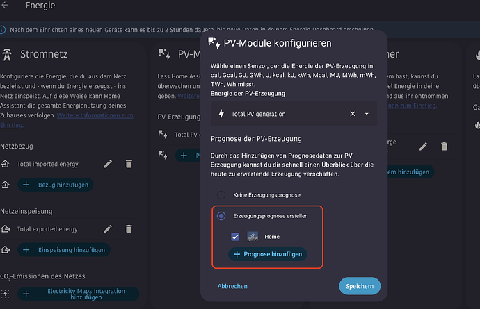 Energy-Dashboard-Settings