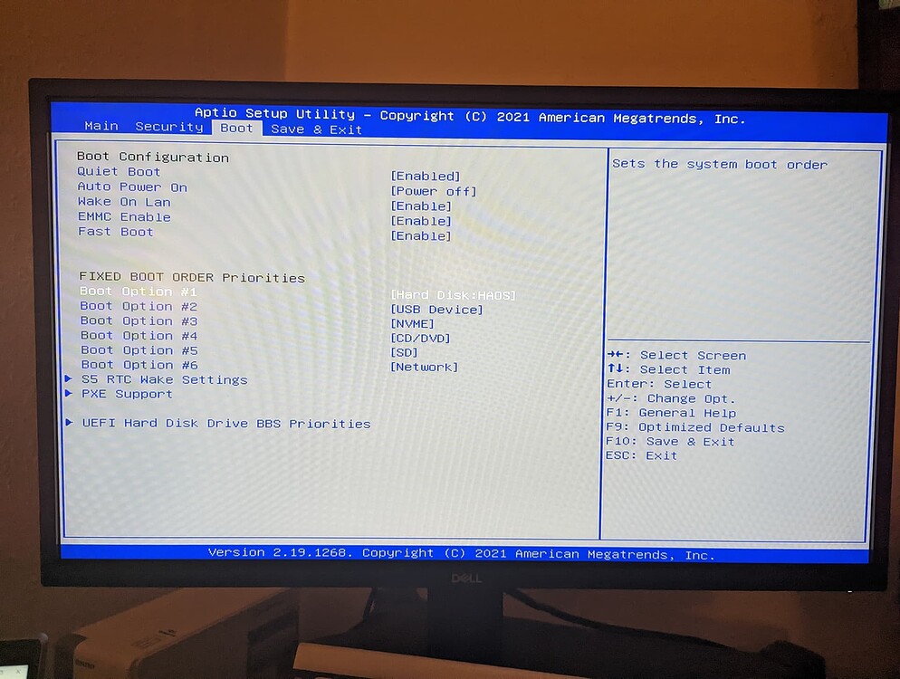 Not booting after installation on Intel Installation Home Assistant