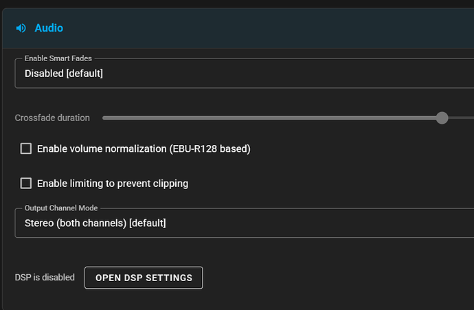 Everything is disabled, so it can output as loud as possible.