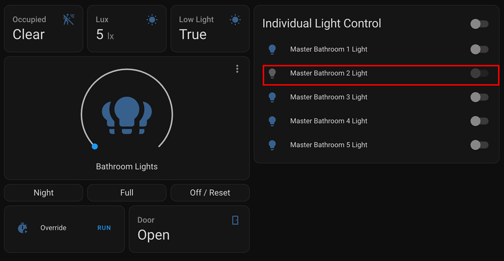 Why do certain lights go unavailable when other lights and switches