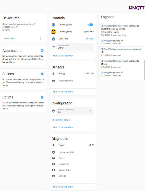 Zigbee Smart Plug show Current in card - Home Assistant Community