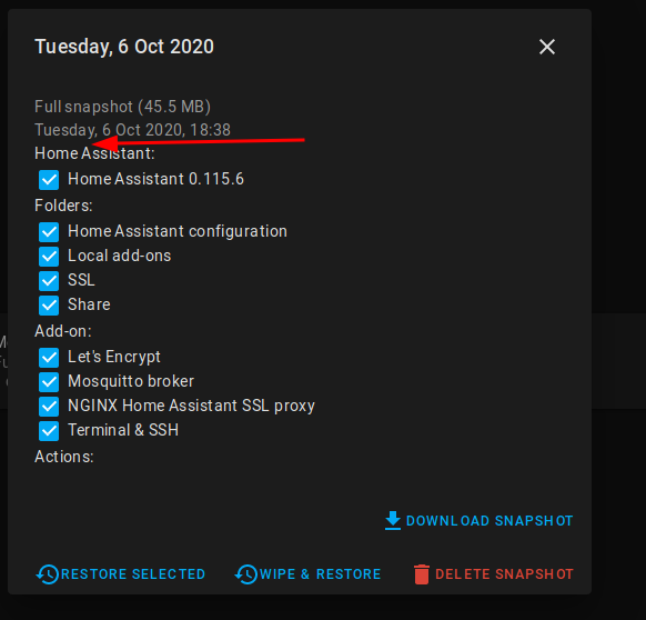 Snapshots ability to add a short description Home Assistant Community