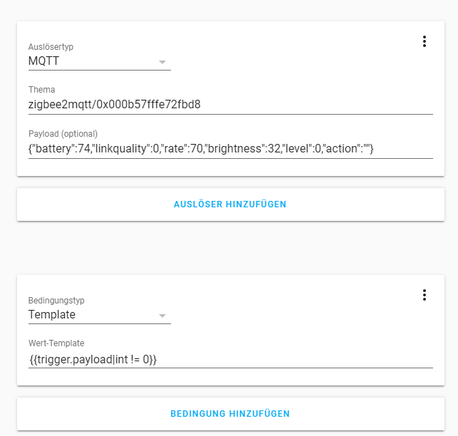 Automatation Match mqtt dimmer to light Configuration Home