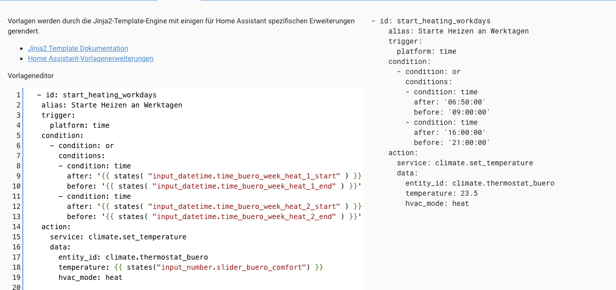 Climate Automation for Time schedules over the day - Configuration ...
