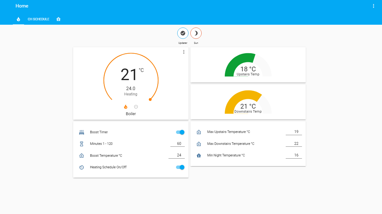 Multizone Heating with scheduling Share your Projects! Home