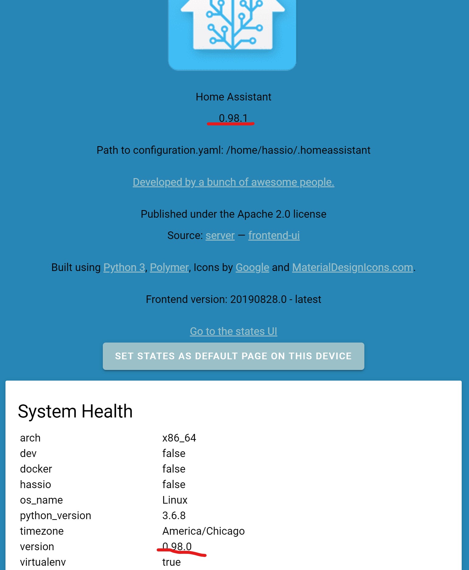 0.98 Improved entity management, options and Home Assistant Alerts