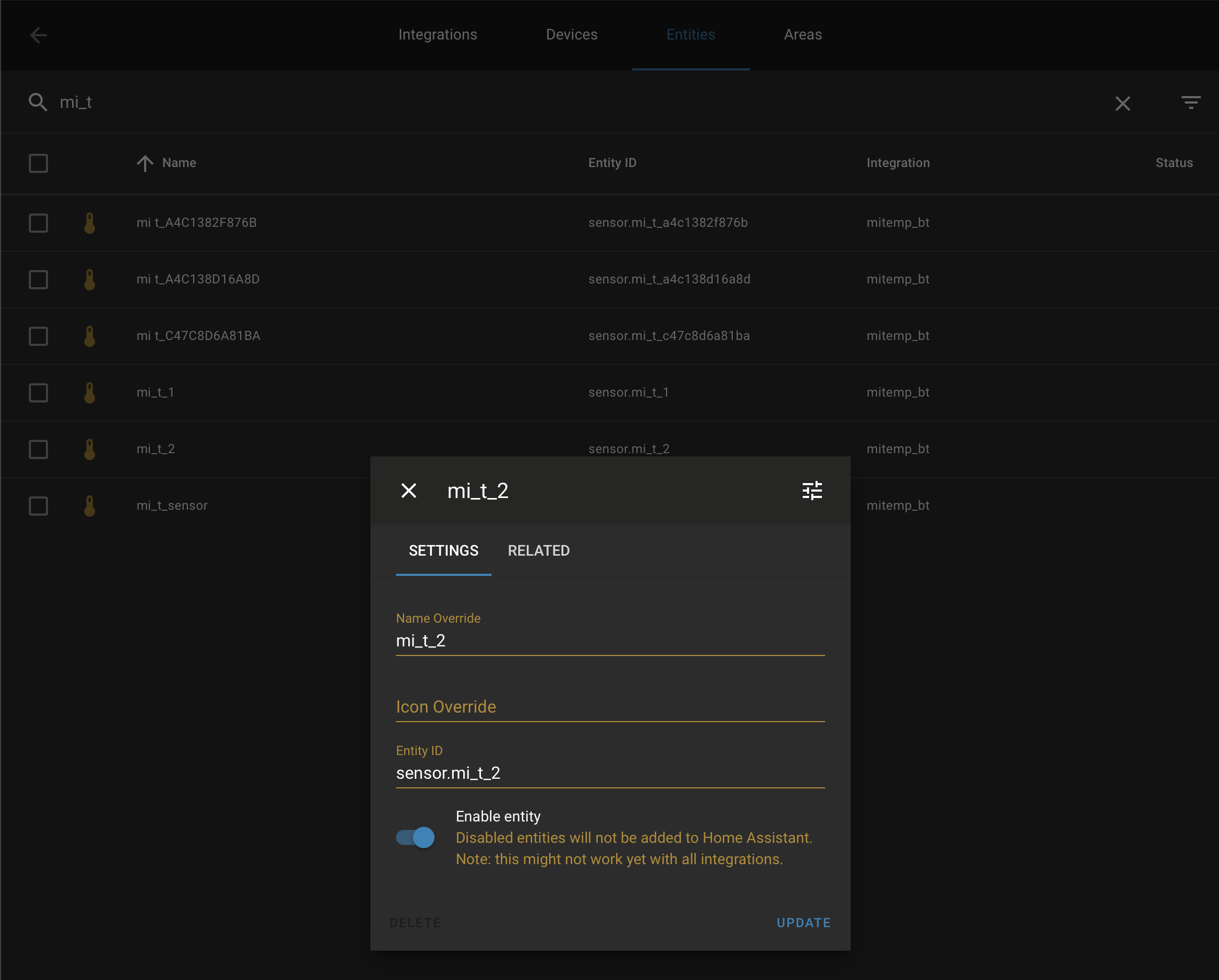 Passive BLE Monitor integration (Xiaomi Mijia BLE MiBeacon monitor