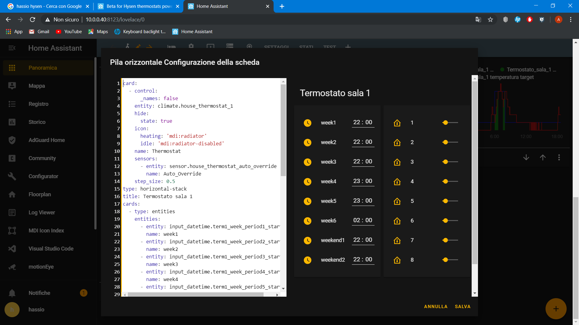 Beta for Hysen thermostats powered by broadlink Share your Projects