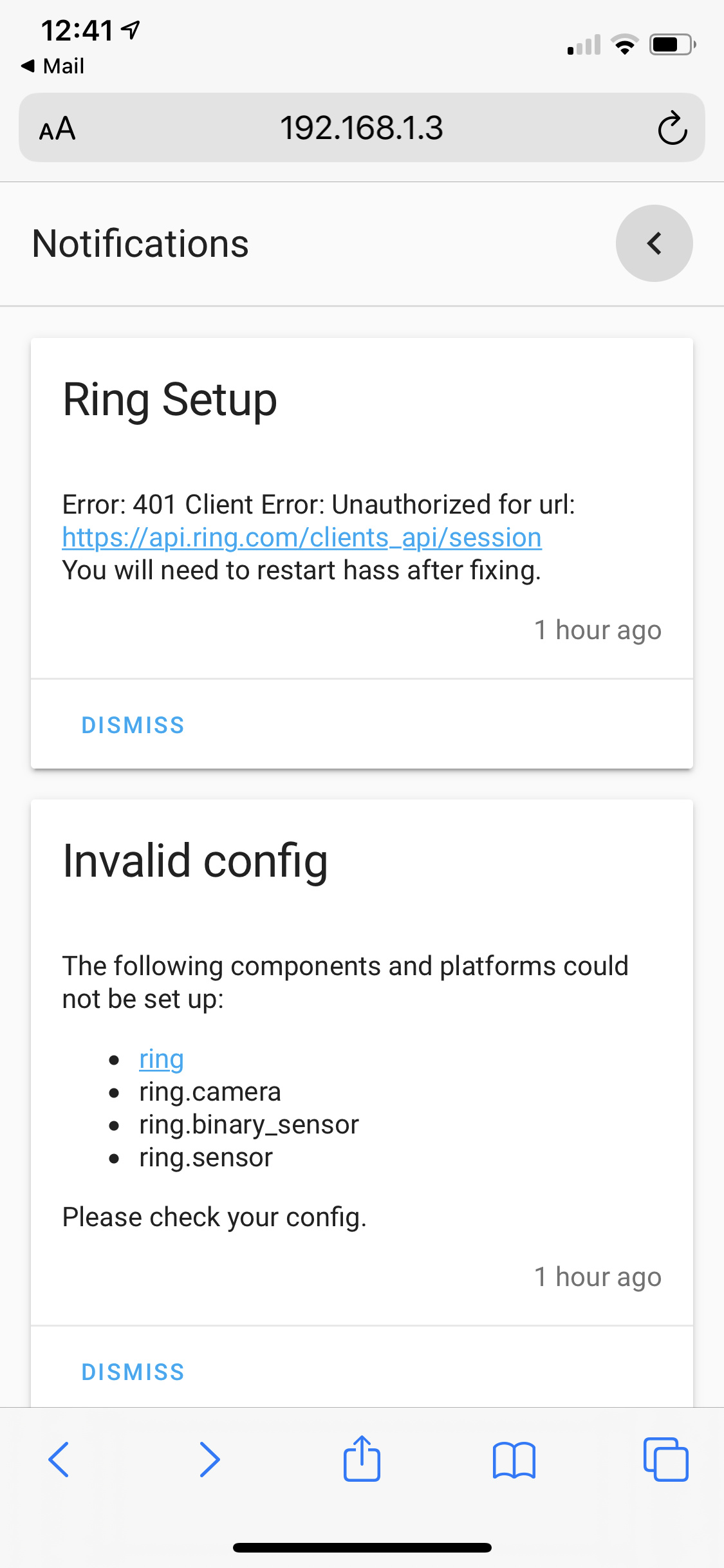 Ring integration setup fails - Page 4 - Third party integrations - Home ...
