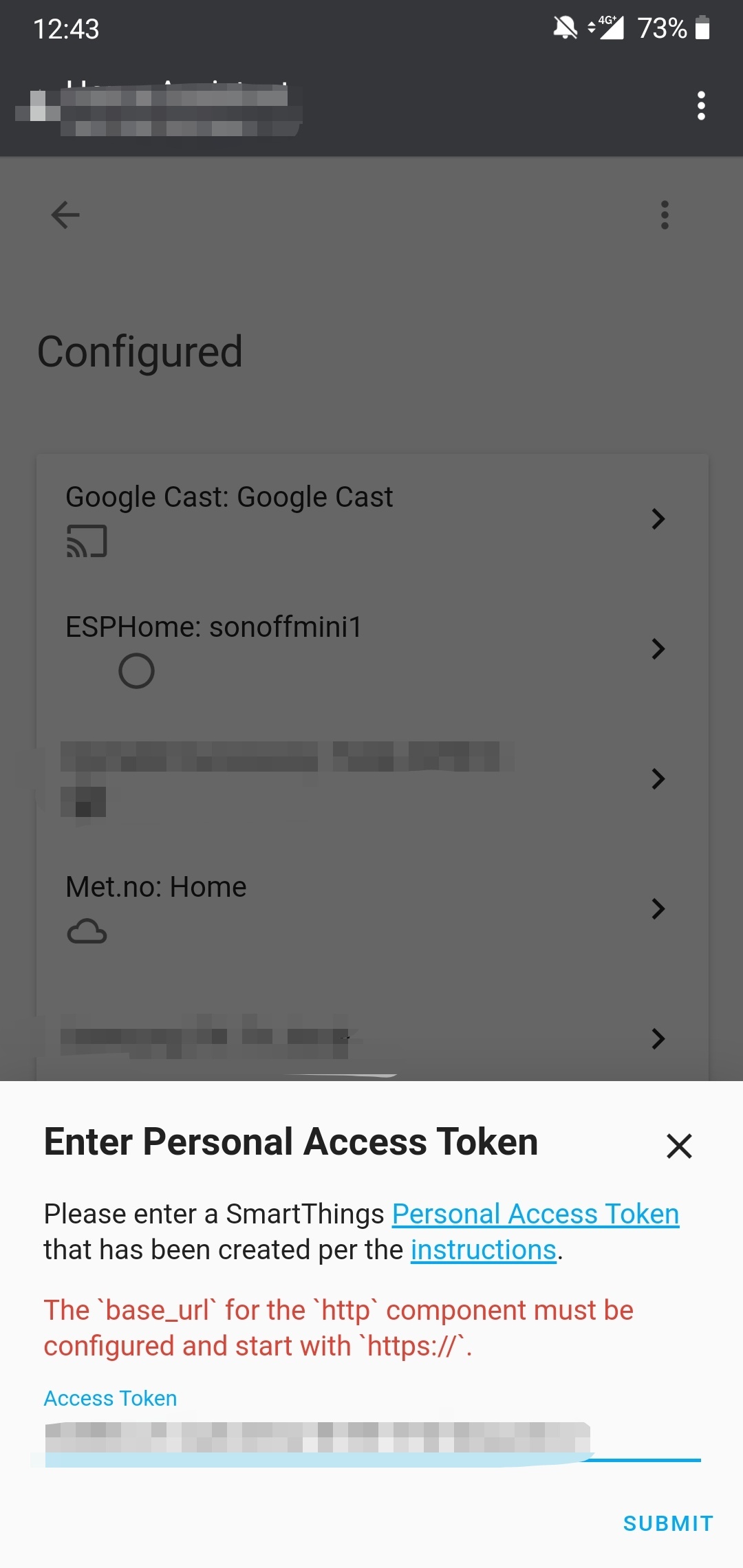 Smart things token error - Configuration - Home Assistant Community