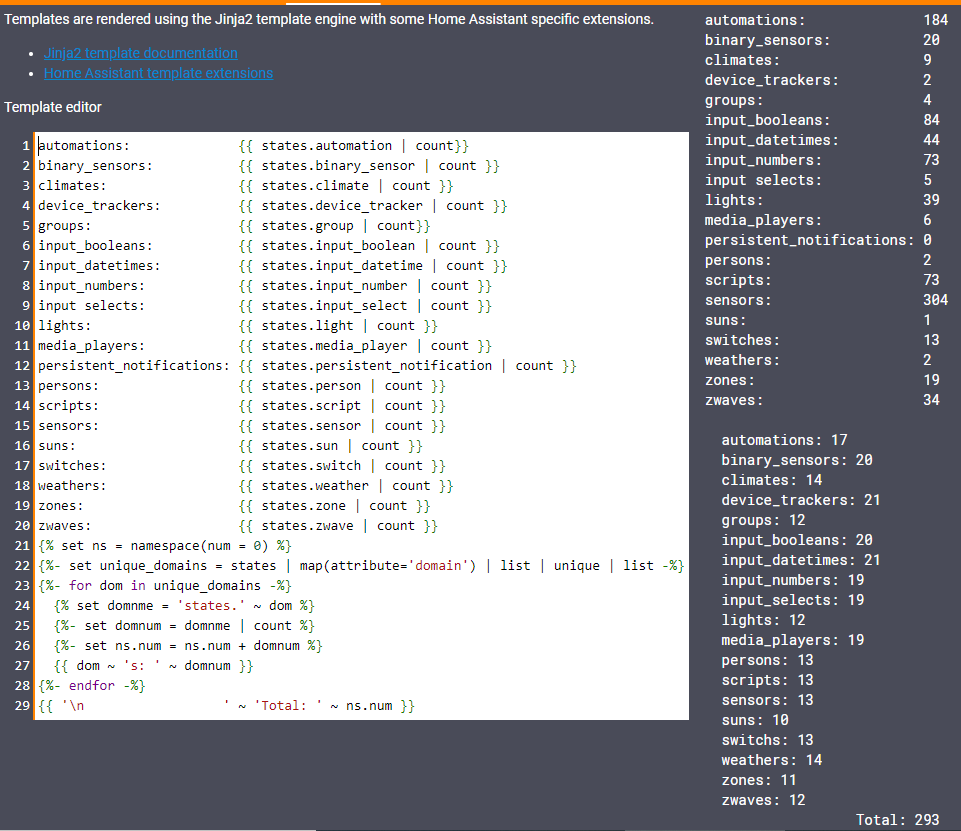 Lazy Man's Entity Count - Something Screwy - Configuration - Home ...