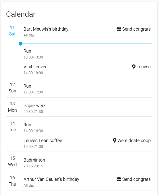 Lovelace Google Calendar - Share your Projects! - Home Assistant Community