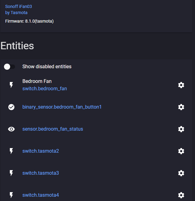 Ifan03 with tasmota to ha Configuration Home Assistant Community