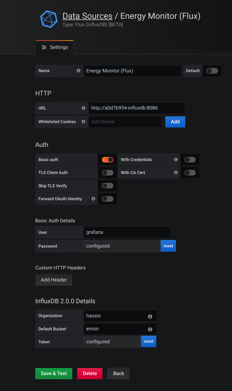 Flux in Grafana? Configuration Home Assistant Community
