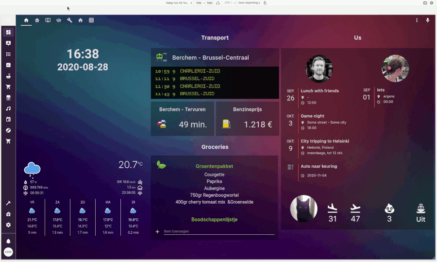 My Dashboard With Responsive Grid Custom Calendar And Cat Card 