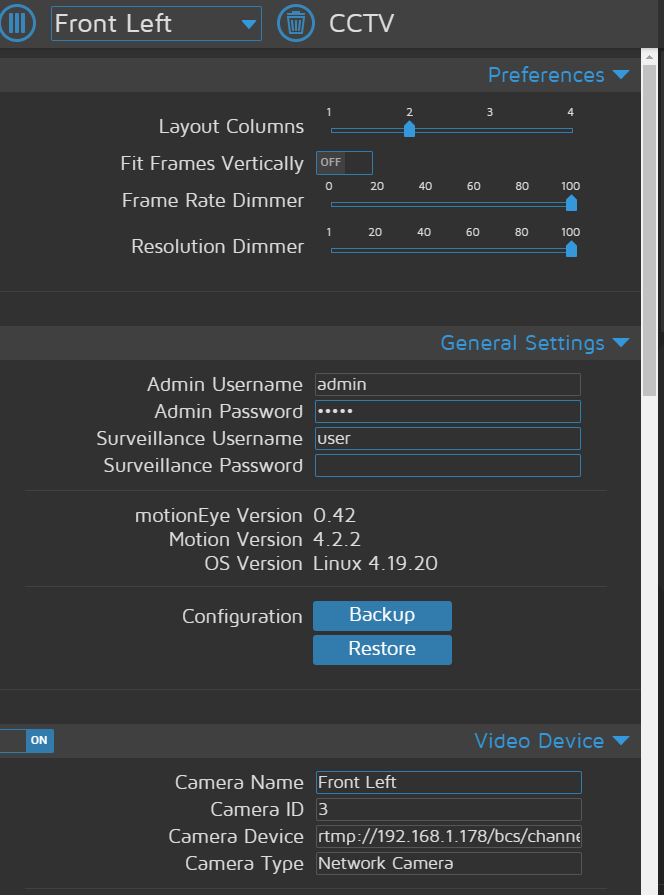 Home Assistant Community Addon motionEye Home Assistant OS Home