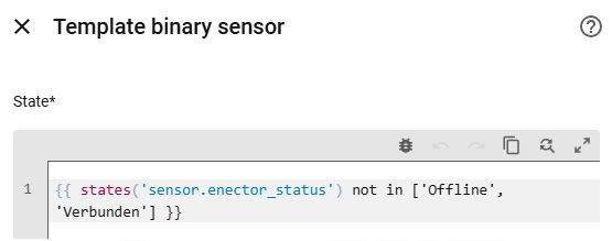 Binary Sensor Wallbox