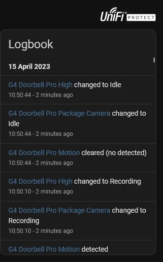 Unifi G4 Doorbell Pro - No Button Press Event - Configuration - Home ...