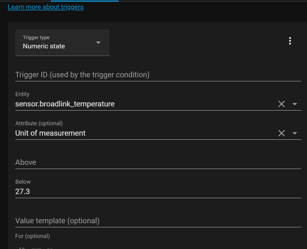 Simple automation using broadlink sensor as trigger Home Assistant