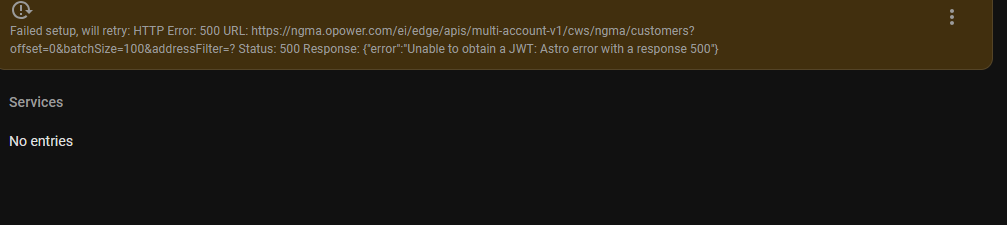 OPower Integration Stopped Working For National Grid