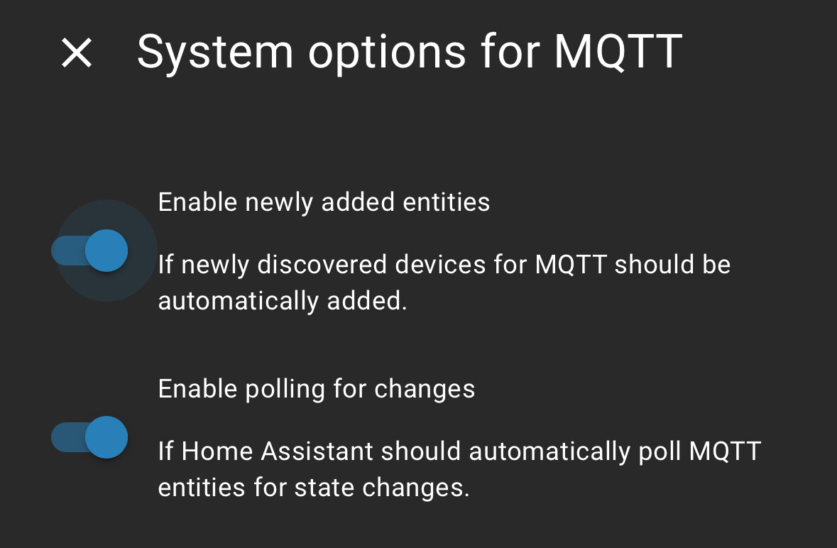 Turning off MQTT autodiscovery stops polling? - Configuration - Home ...