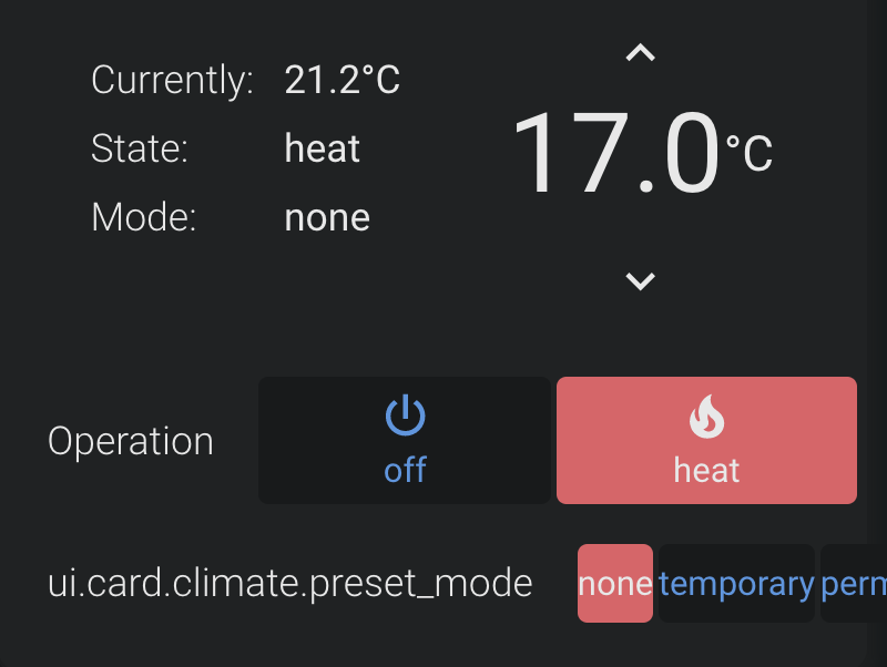 Lovelace: Simple thermostat card - Dashboards & Frontend - Home ...
