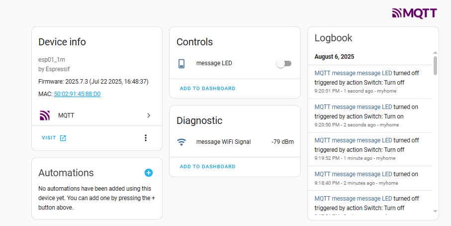 MQTT - need help - ESPHome - Home Assistant Community