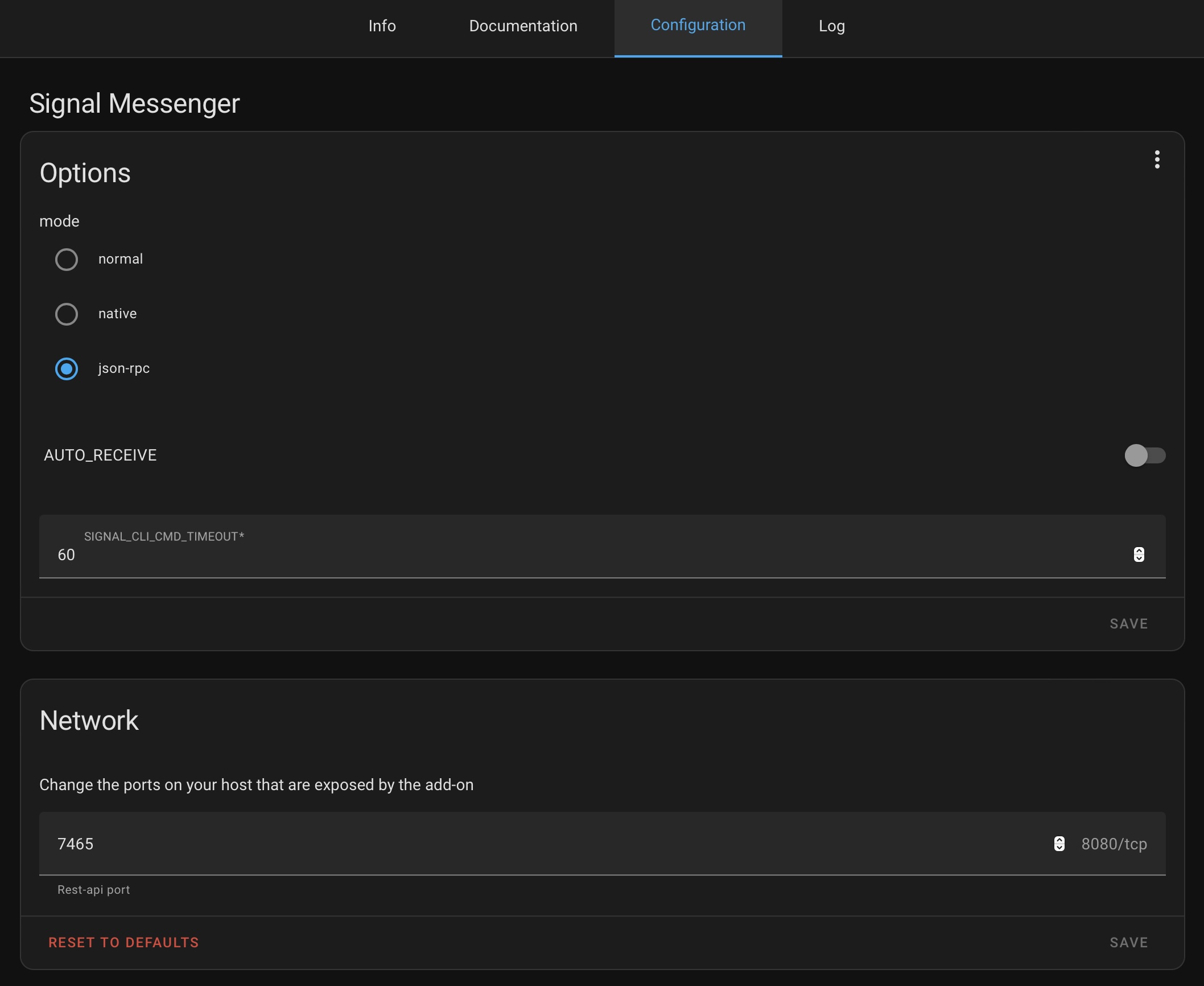 Signal Messenger AddOn + NodeRed Share your Projects! Home