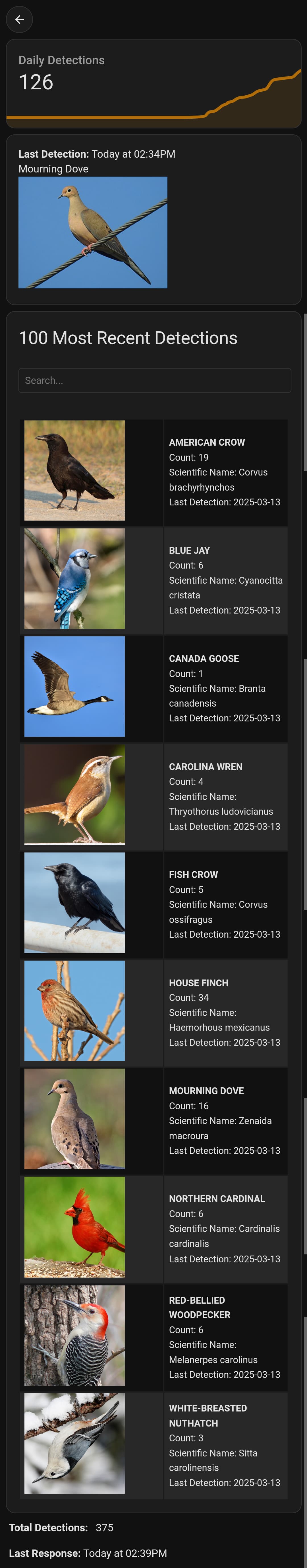 Displaying Birdnet-go detections - Page 3 - Configuration - Home ...