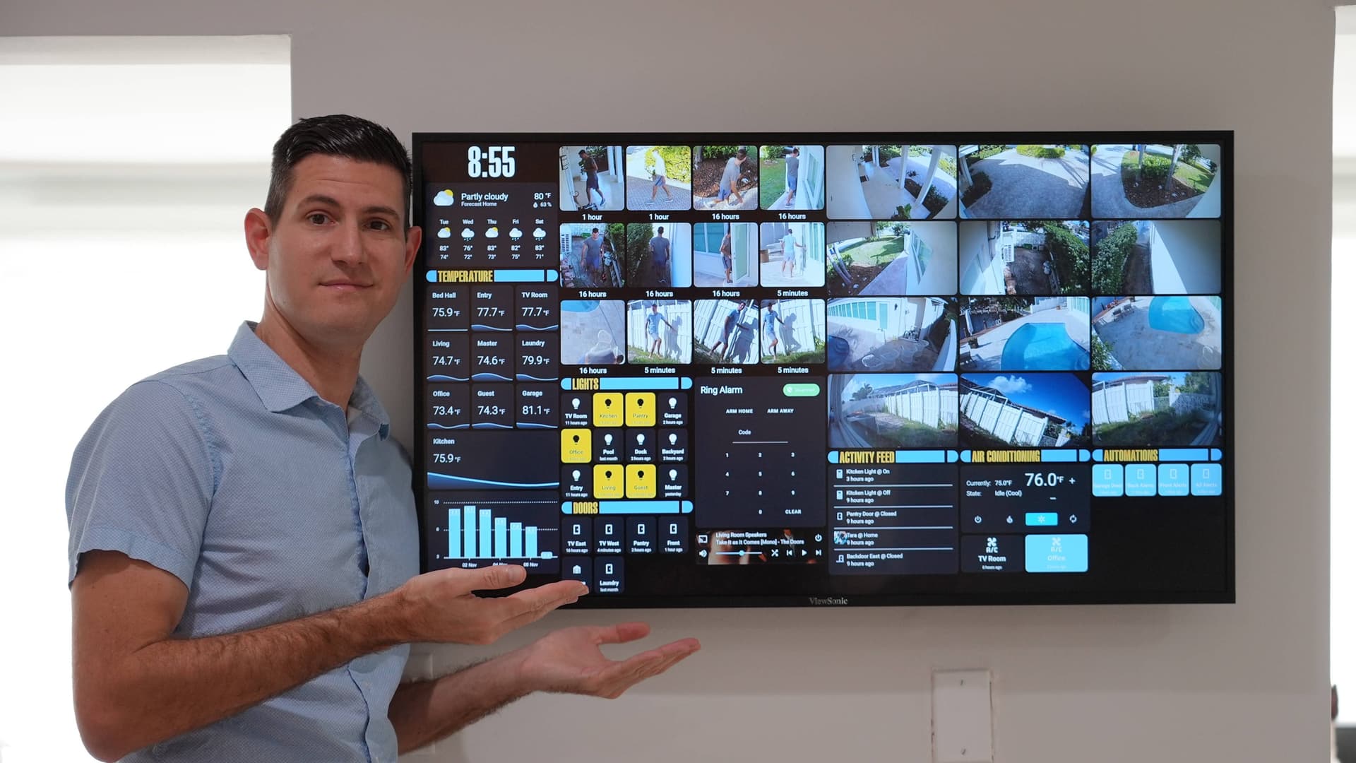 My 43in Touchscreen Wall Mounted Dashboard Share Your Projects 