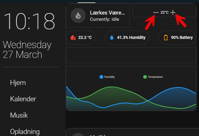 Change size of increase/decrease buttons | Simple thermostat card ...